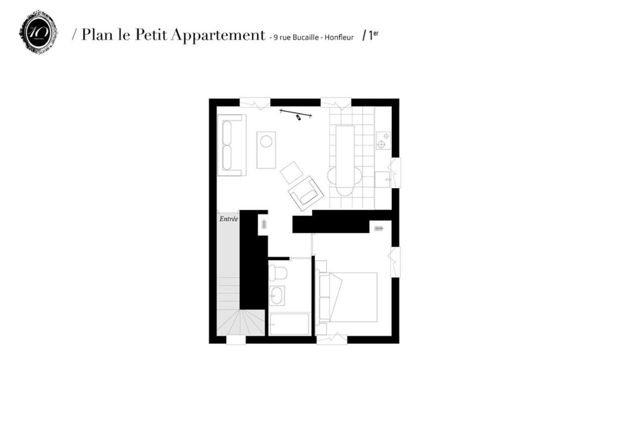 La Petite Adresse Du 10Honfleur Apartment Luaran gambar
